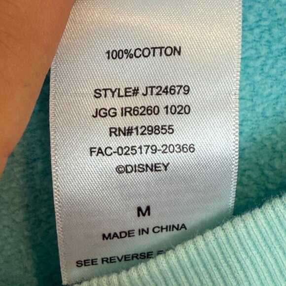 Disney Disneyland Crewneck Sweatshirt Blue Mickey Mouse Ombre Medium - Picture 6 of 7